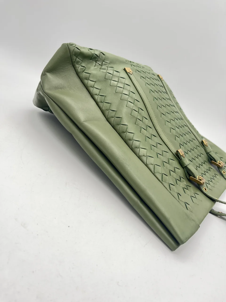 BOTTEGA VENETA INTRECCIATO TOTE BAG (GREEN) view 6