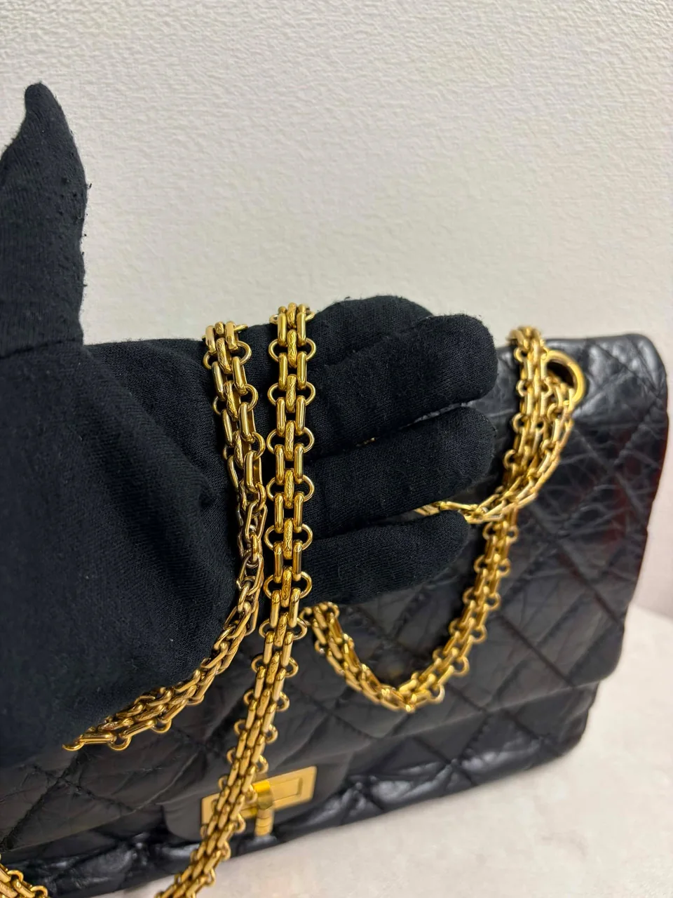 CHANEL CALF SKIN 2.55 MAXI view 12