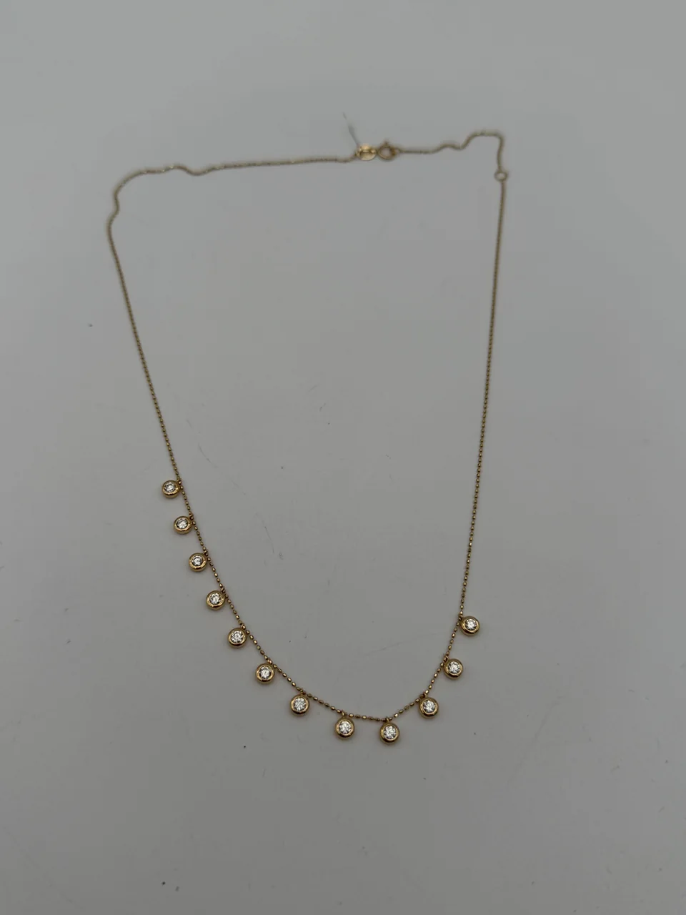 K18 GOLD STATION NECKLACE view 4
