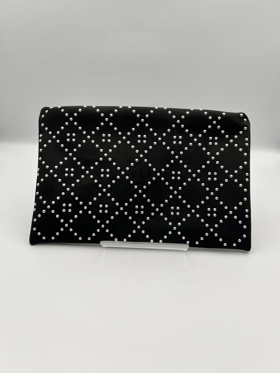 CHRISTIAN DIOR BALCK STUDDED POUCH