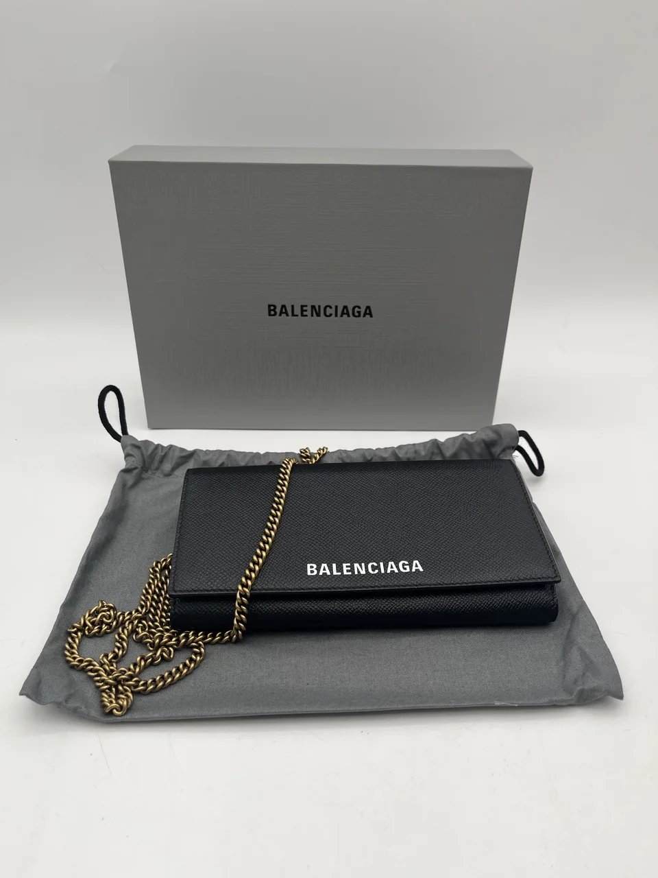 BALENCIAGA WALLET-ON-CHAIN (BLACK) view 11