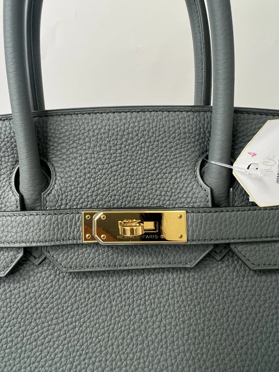 HERMES BIRKIN 30 (TOGO, VERT AMANDE, D STAMP) view 7