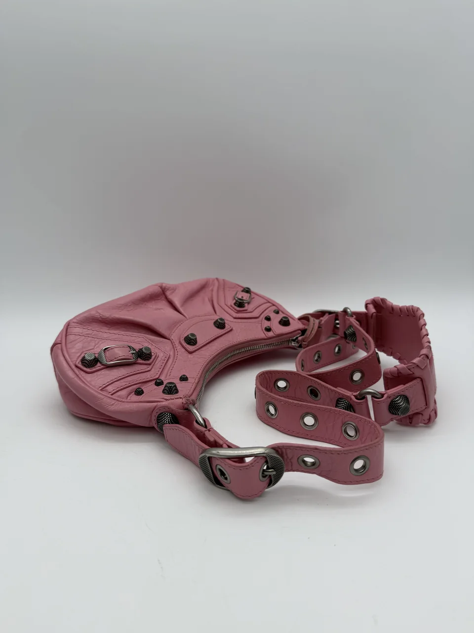 BALENCIAGA LUCA XS SHOULDER BAG (PINK) view 6