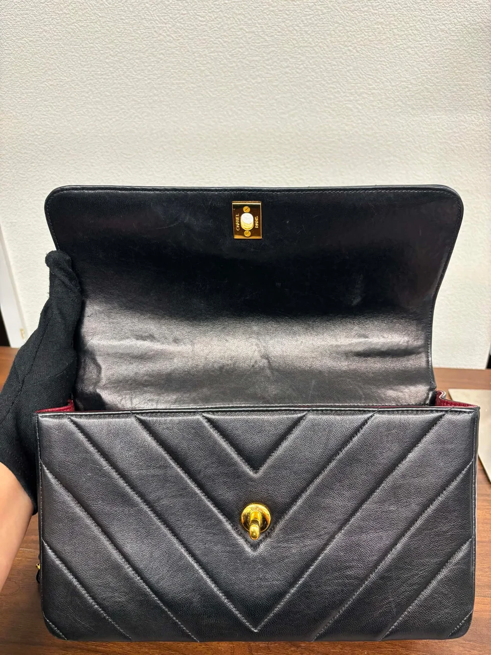 CHANEL LAMB SKIN CHAIN SHOULDER BAG hover