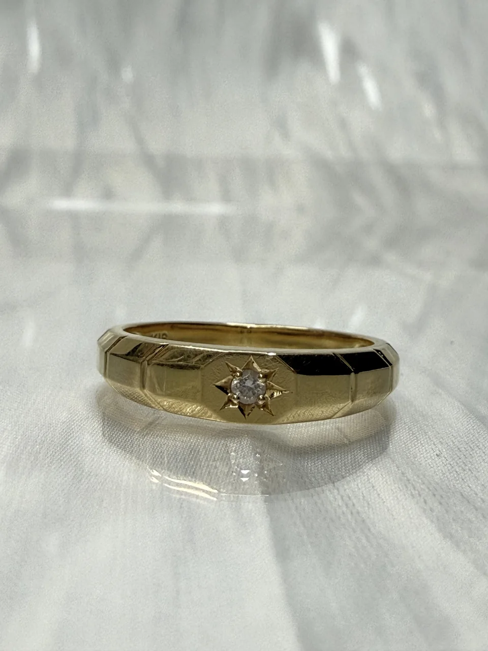 K18 DIAMOND RING 3.2G