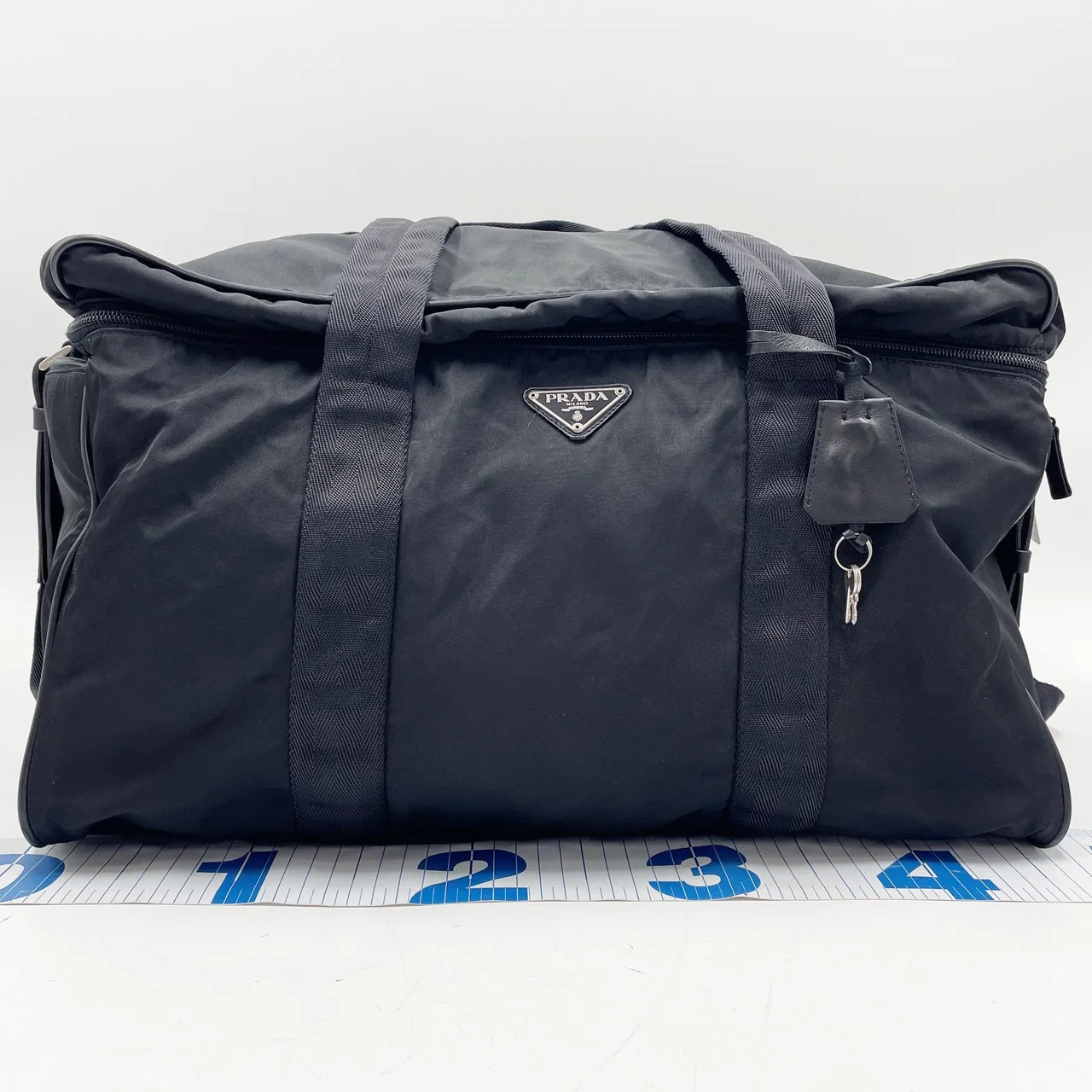 PRADA NYLON BOSTON BAG (BLACK)