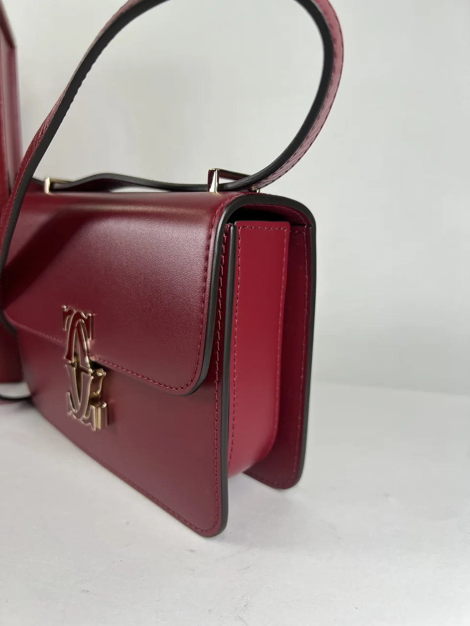 CARTIER C DE CARTIER SHOULDER BAG (BORDEAUX) view 6