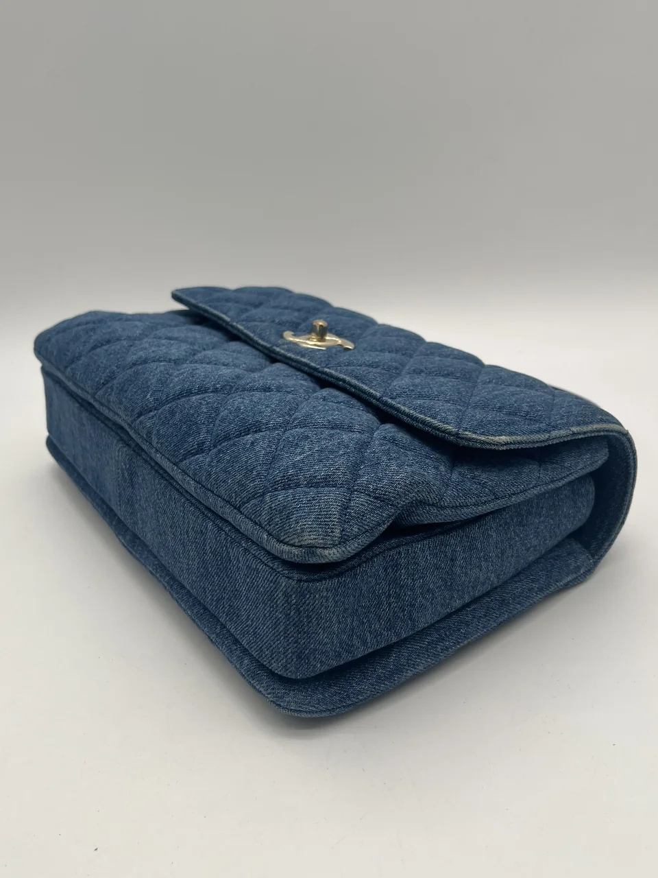 CHANEL DENIM MATELASSE TWO-WAY BAG (24 SERIAL CODE) view 7