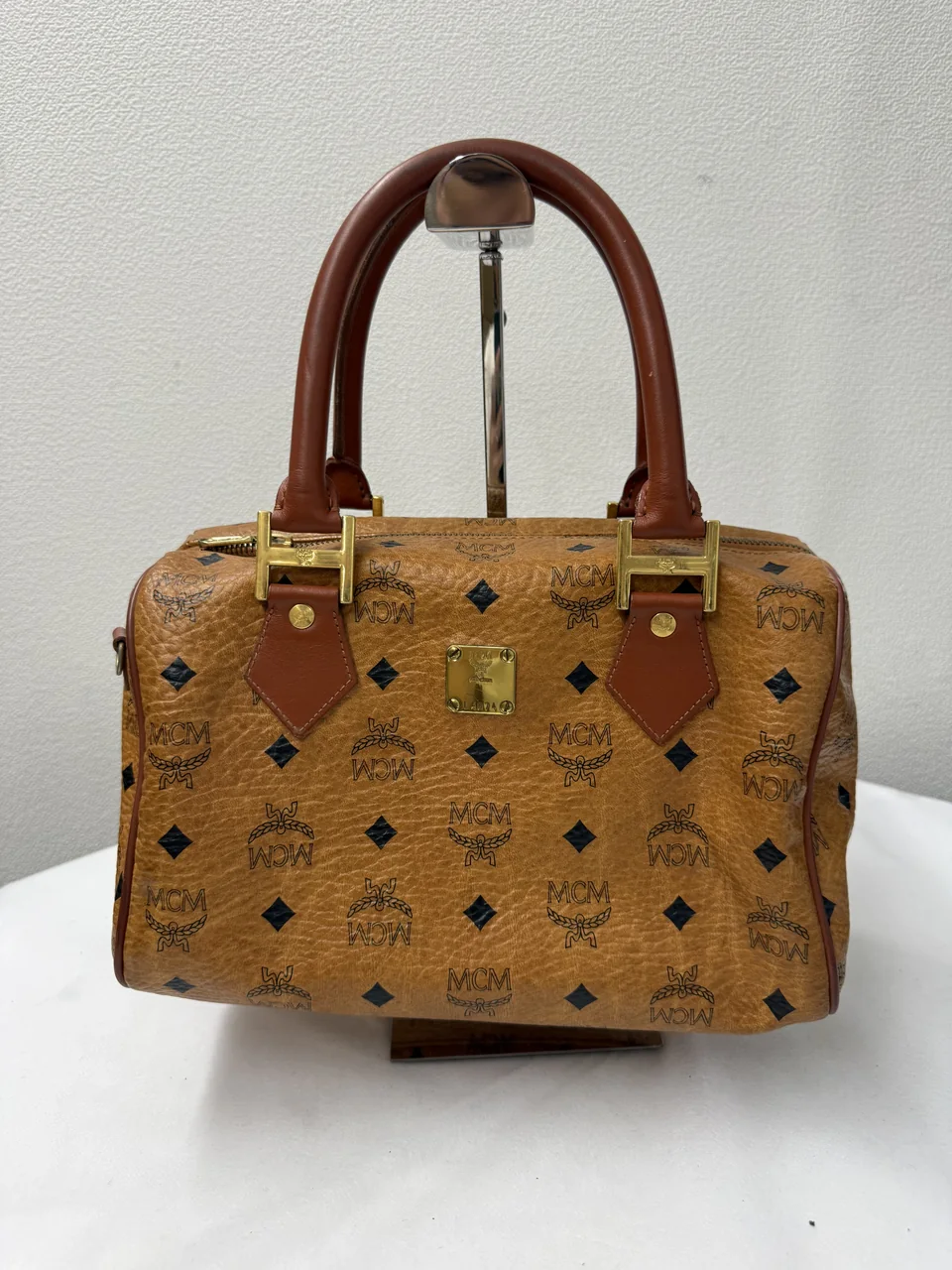 MCM TWO-WAY BAG (CAMEL)