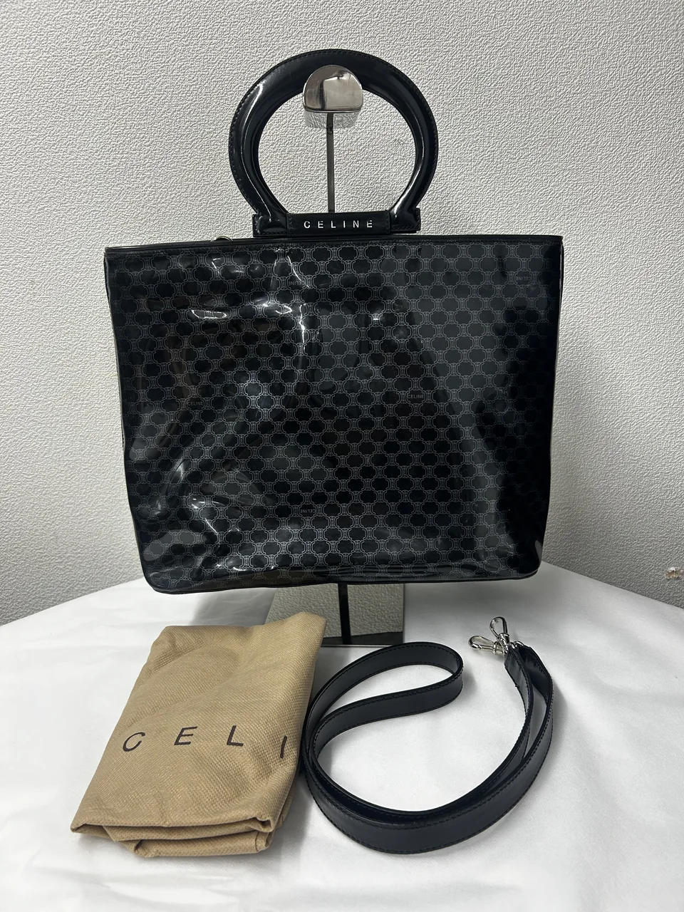 CELINE VINYL TWO-WAY BAG view 3