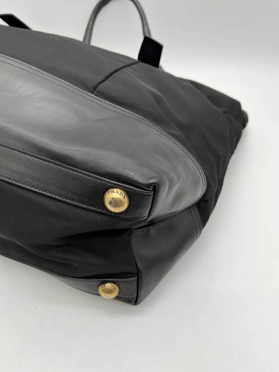 PRADA NYLON HANDBAG (BLACK) view 5