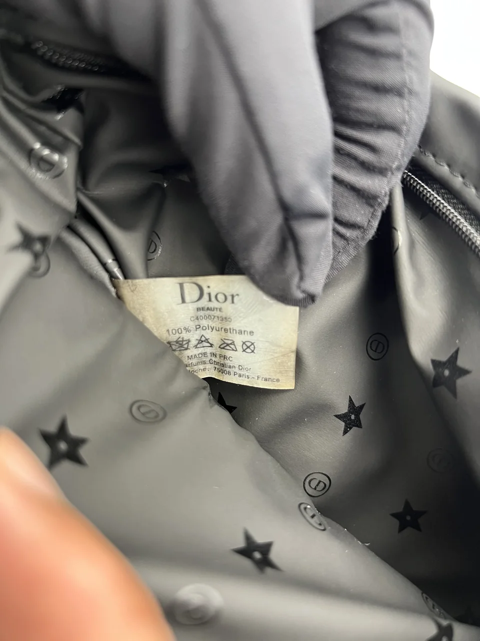 CHRISTIAN DIOR BALCK STUDDED POUCH view 8