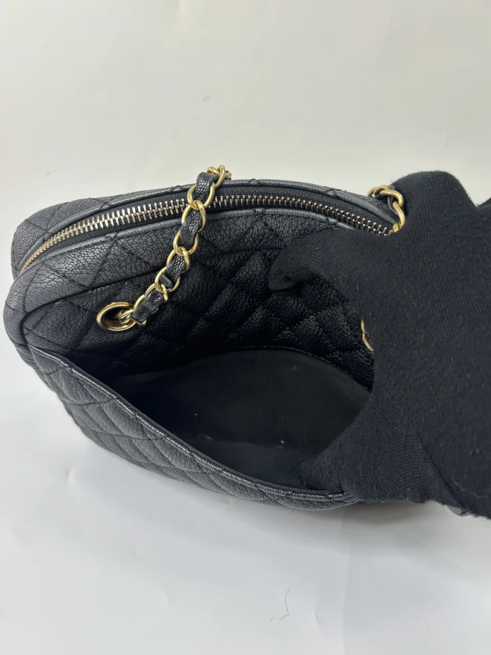 CHANEL BULL SKIN CHAIN SHOULDER BAG (25 SERIAL CODE) view 11