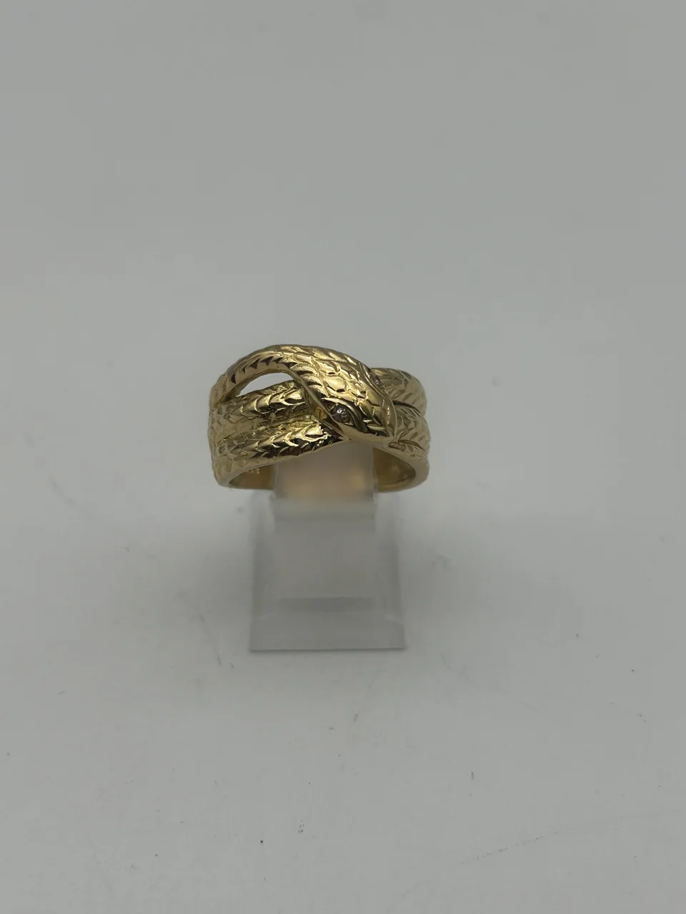 K18 SNAKE RING 4.8G view 3