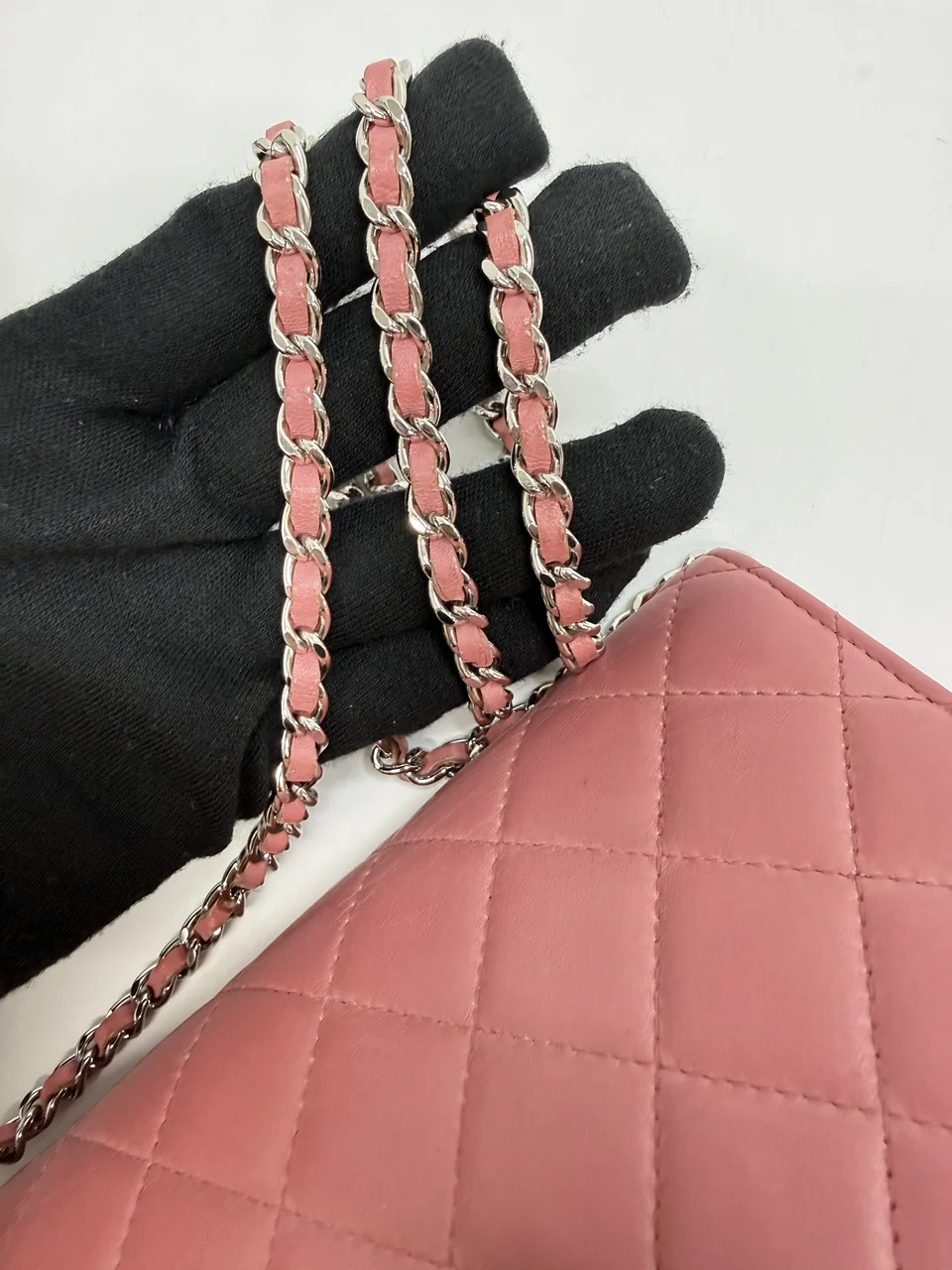 CHANEL LAMB SKIN CHAIN SHOULDER BAG (22 SERIAL CODE) view 9