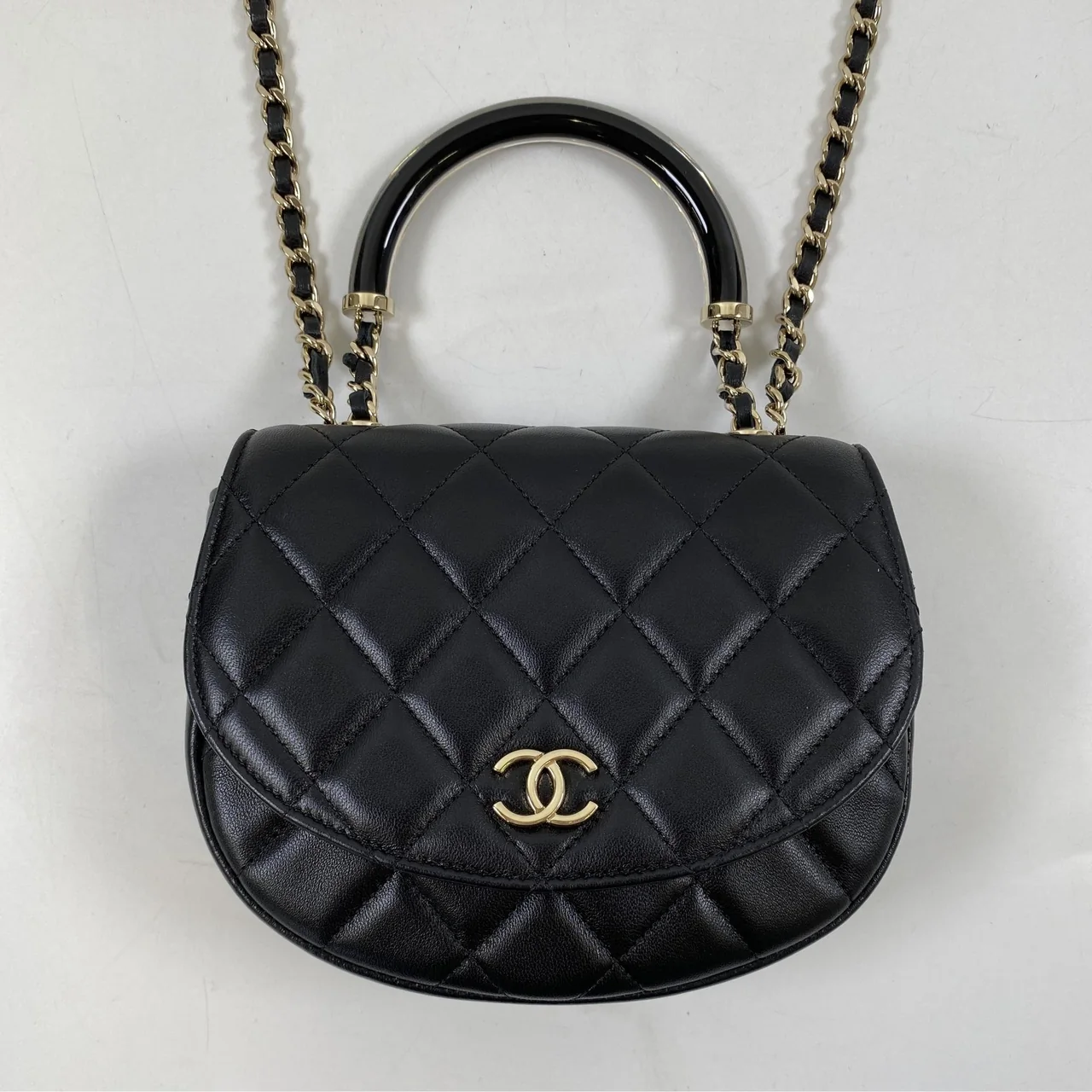 CHANEL LAMB SKIN MATELASSE CHAIN SHOULDER BAG view 13