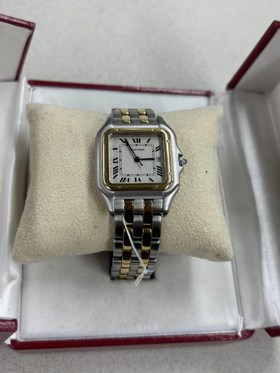 CARTIER PANTHERE LM TWO-ROW IVORY DIAL SS X YG/QZ (1986/06/18) BOOKLET (83083442 8395700131)
