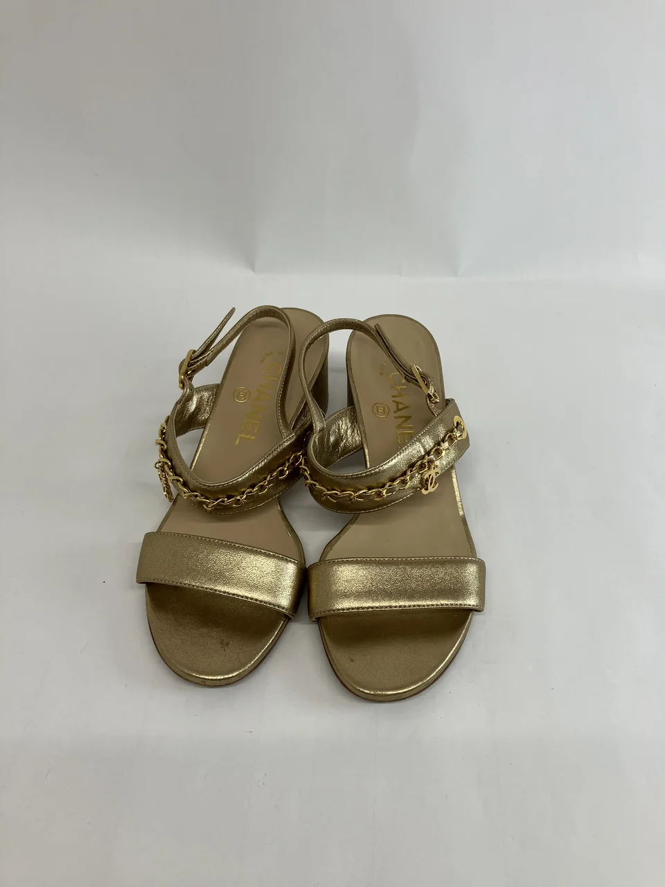 CHANEL SANDALS (SIZE 35C)