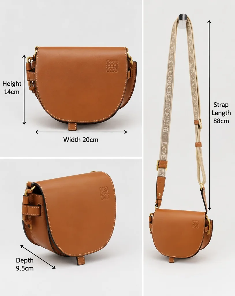 LOEWE GATE DUAL MINI (BROWN) view 3