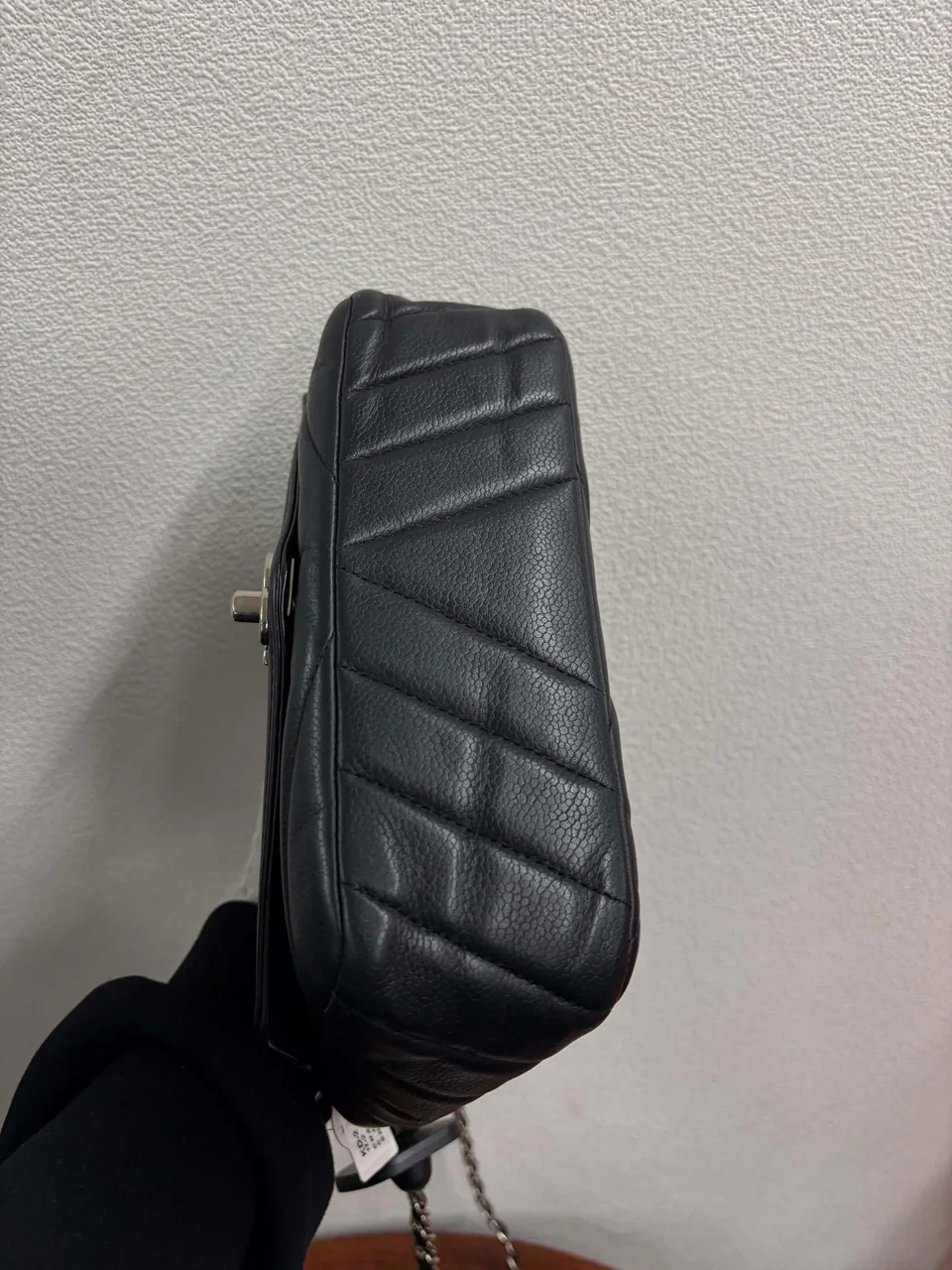 CHANEL CAVIAR CHEVRON SHOULDER BAG view 7