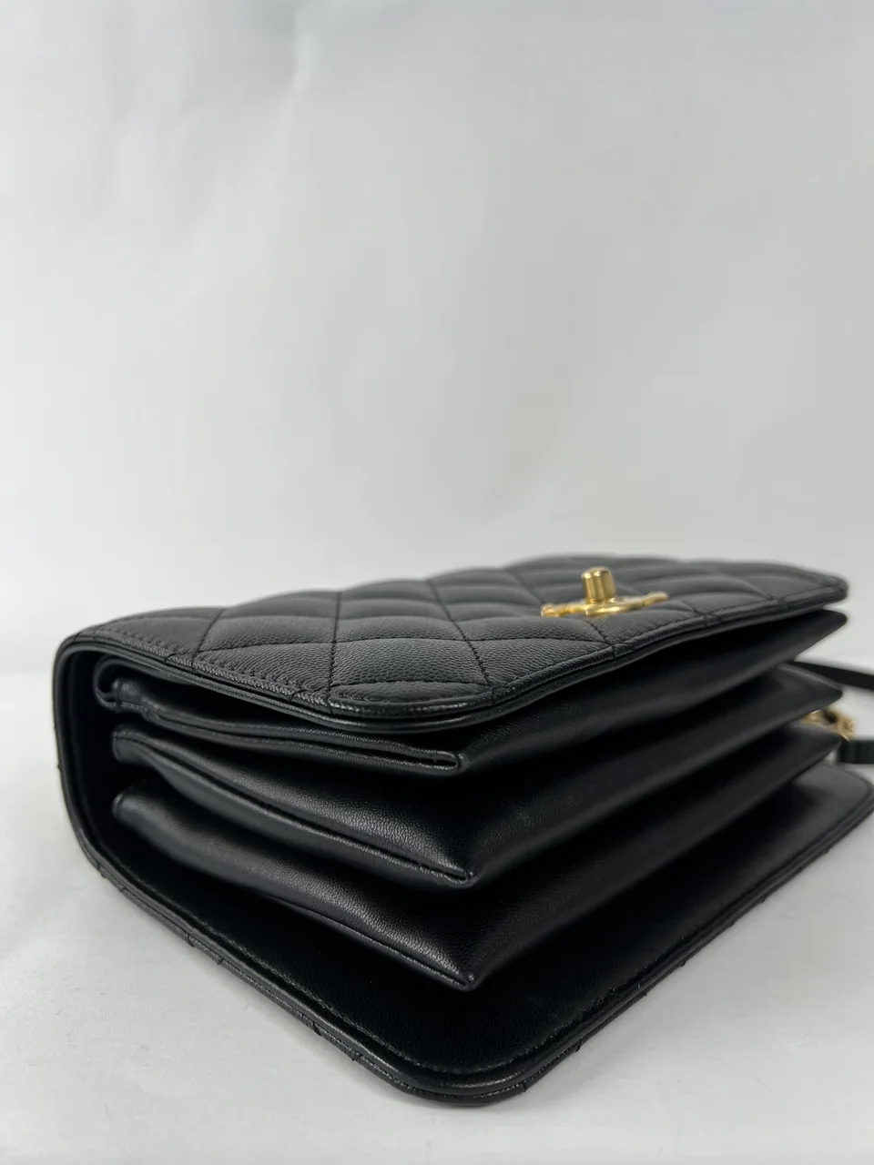 CHANEL CAVIAR MATELASSE FULL FLAP TOP HANDLE view 11