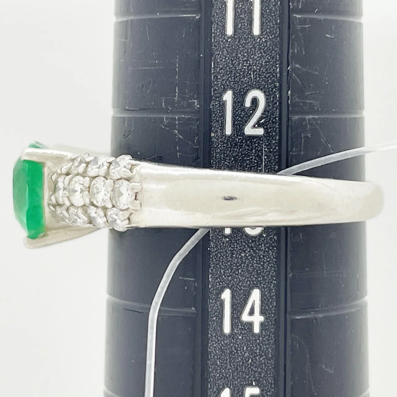PT900 EMERALD RING E1.15CTS FD0.50CT 6.3G view 8