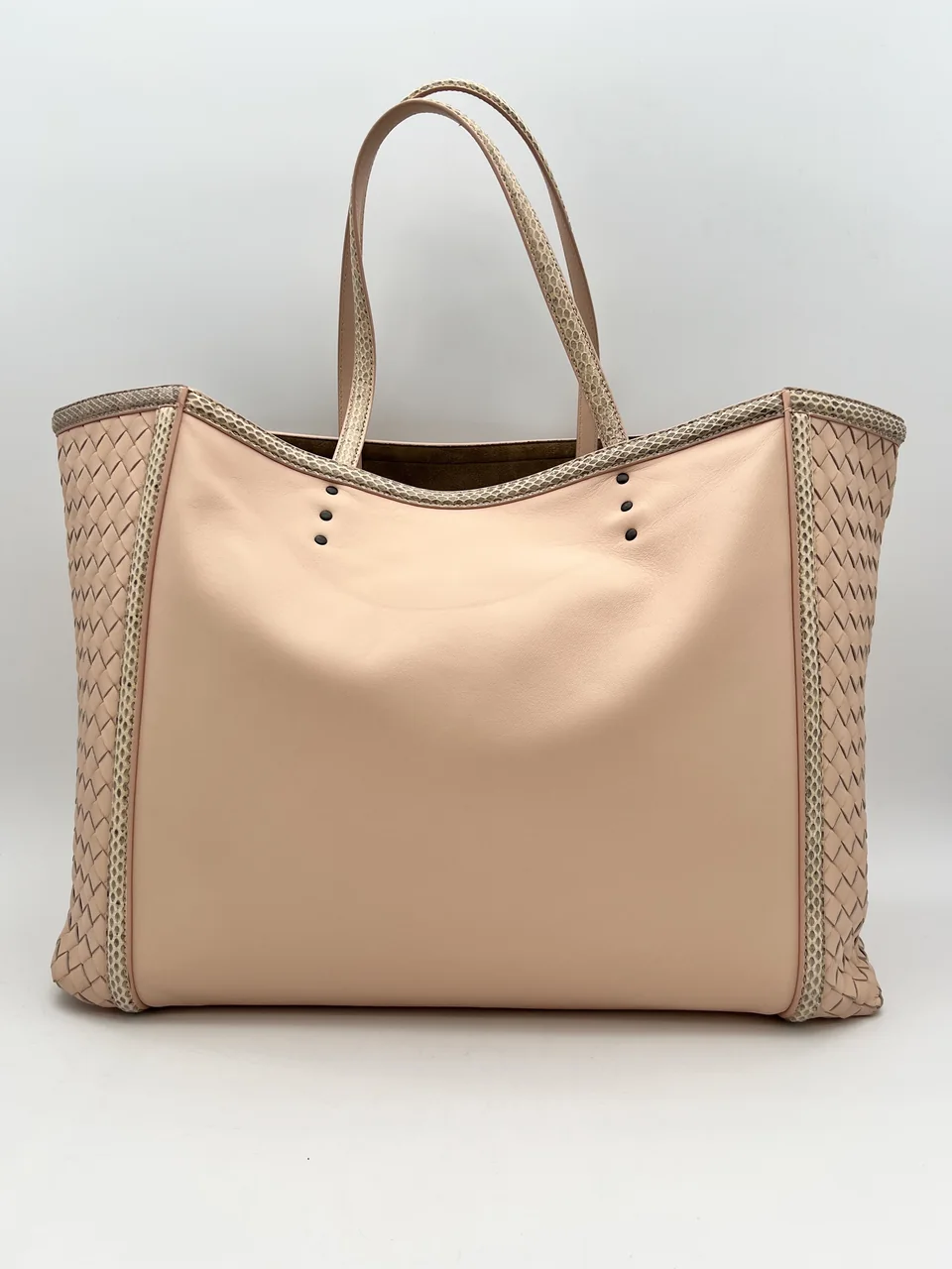 TG-9 38-6 BOTTEGA VENETA INTRECCIATO TOTE BAG (PINK) view 2