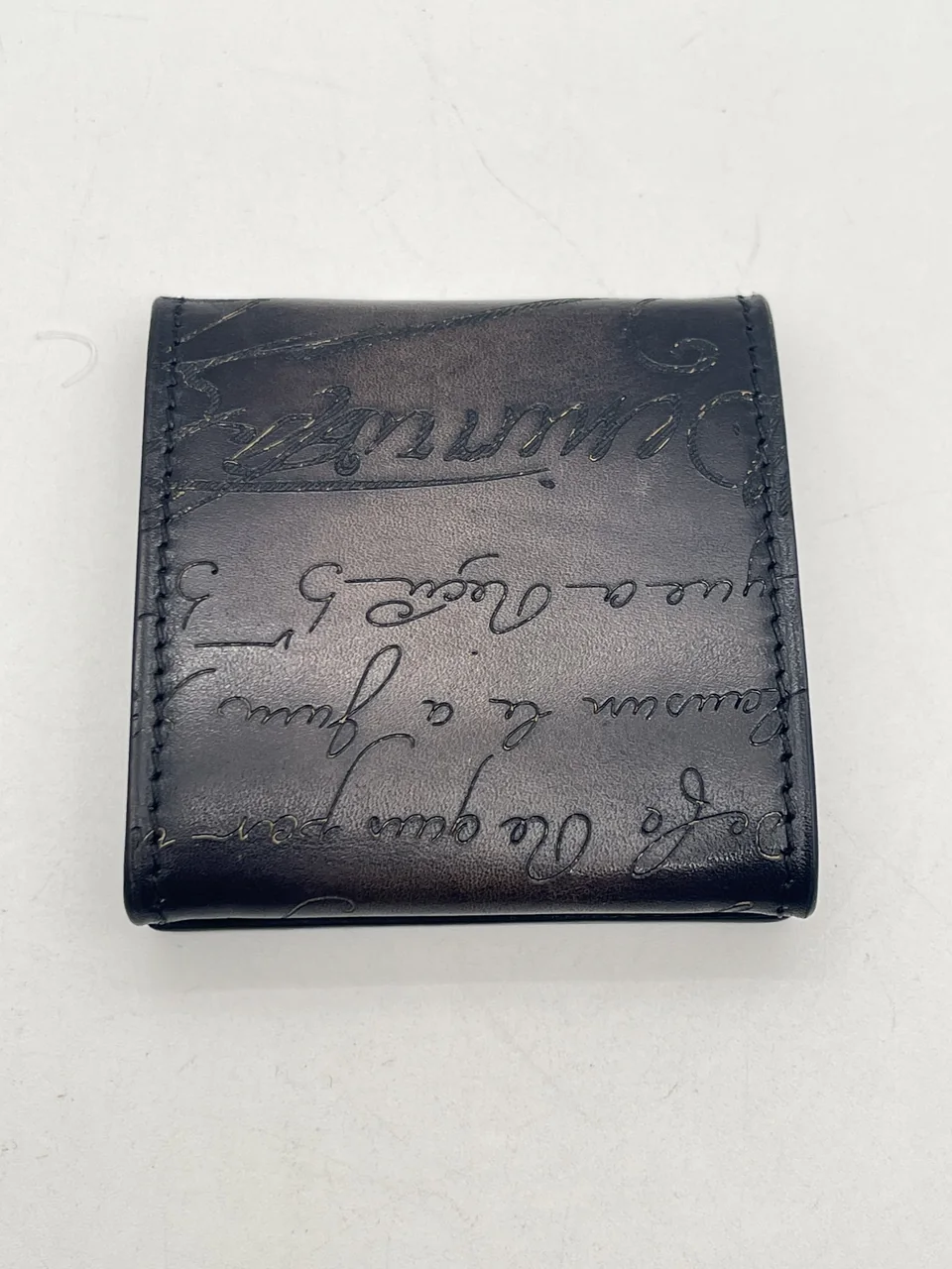 BERLUTI CALLIGRAPHY COIN CASE (BROWN) view 5