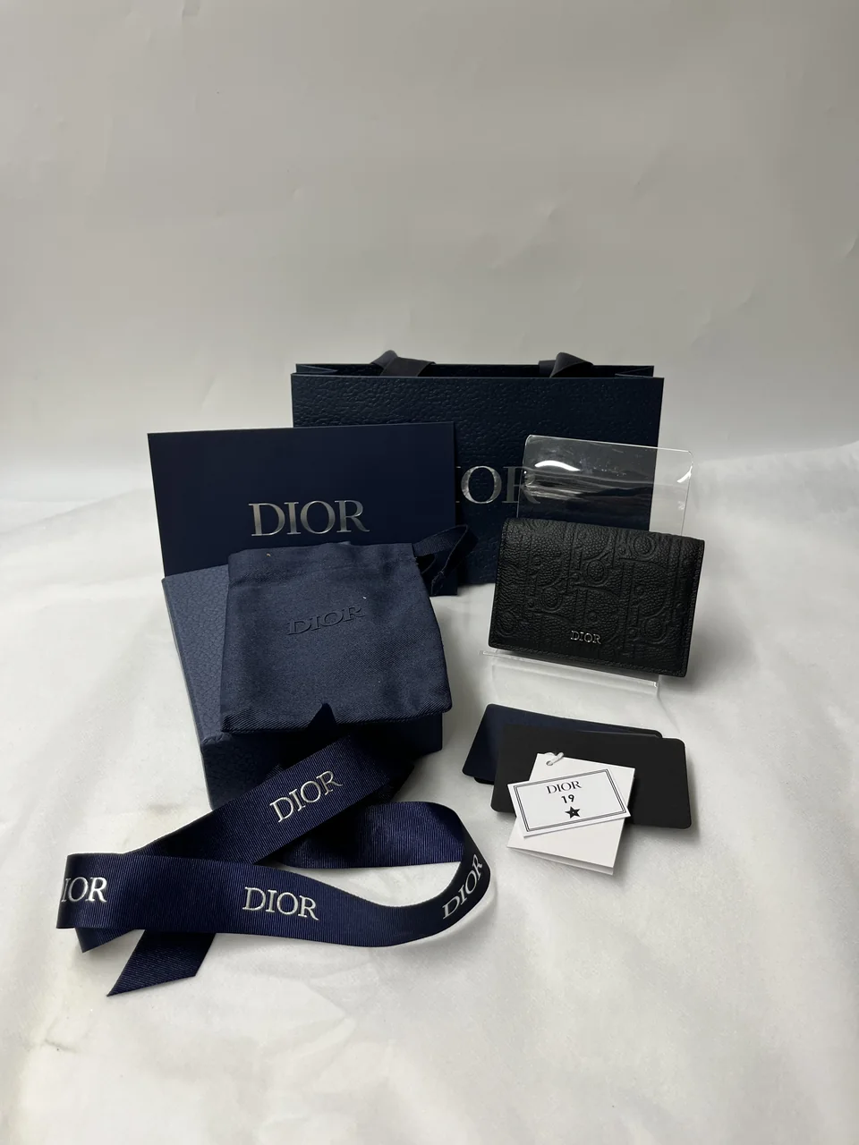 DIOR GRAVITY CARD CASE (BLACK)