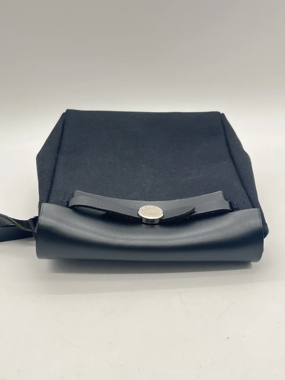 HERMES HERBAG TPM (TOILE OFFICIER X VACHE, □H STAMP) view 3