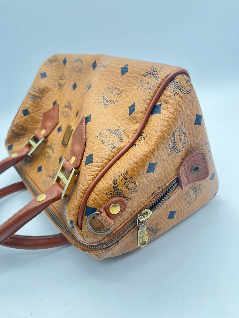 MCM TWO-WAY BAG (BROWN) view 6