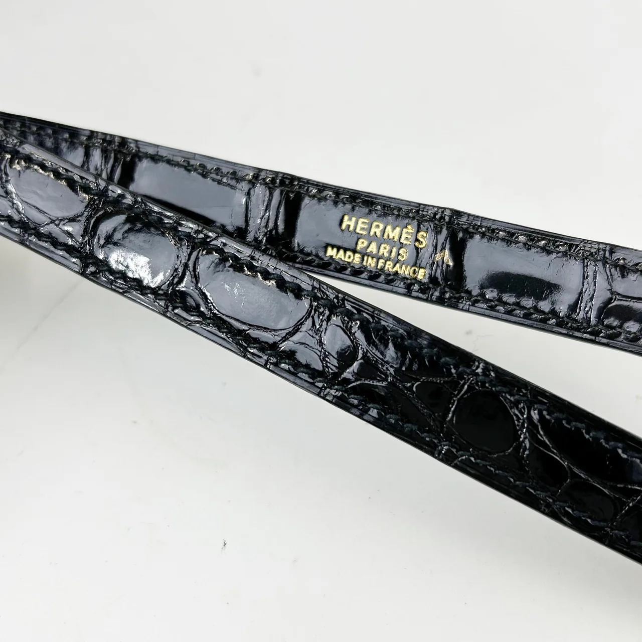 HERMES KELLY 32 (POROSUS, BLACK, ○W STAMP) view 6