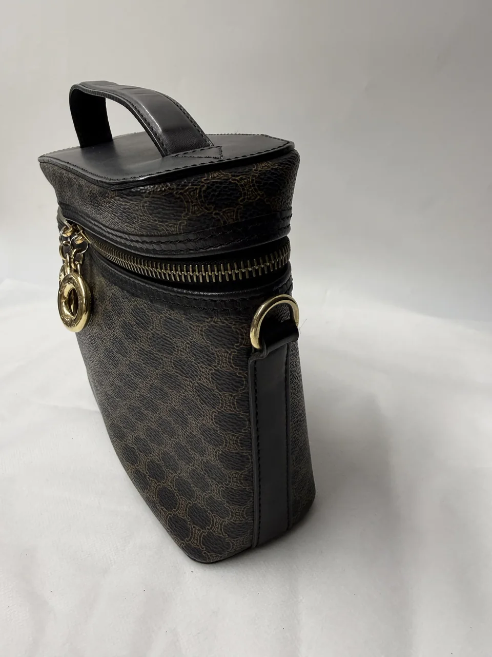 CELINE MACADAM TWO-WAY BAG (BLACK) view 11
