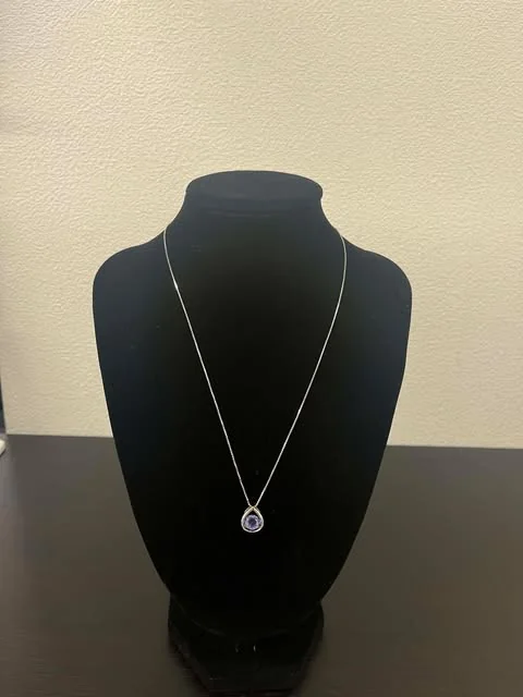 PT900/PT850 TANZANITE NECKLACE TZ0.95CT