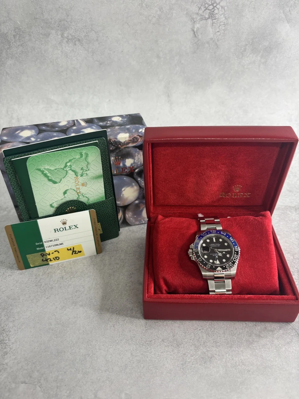 ROLEX GMT MASTER II BLACK DIAL OYSTER BRACELET (2017/07/30) NEW PARALLEL '116710BLNR 932WL222) view 8