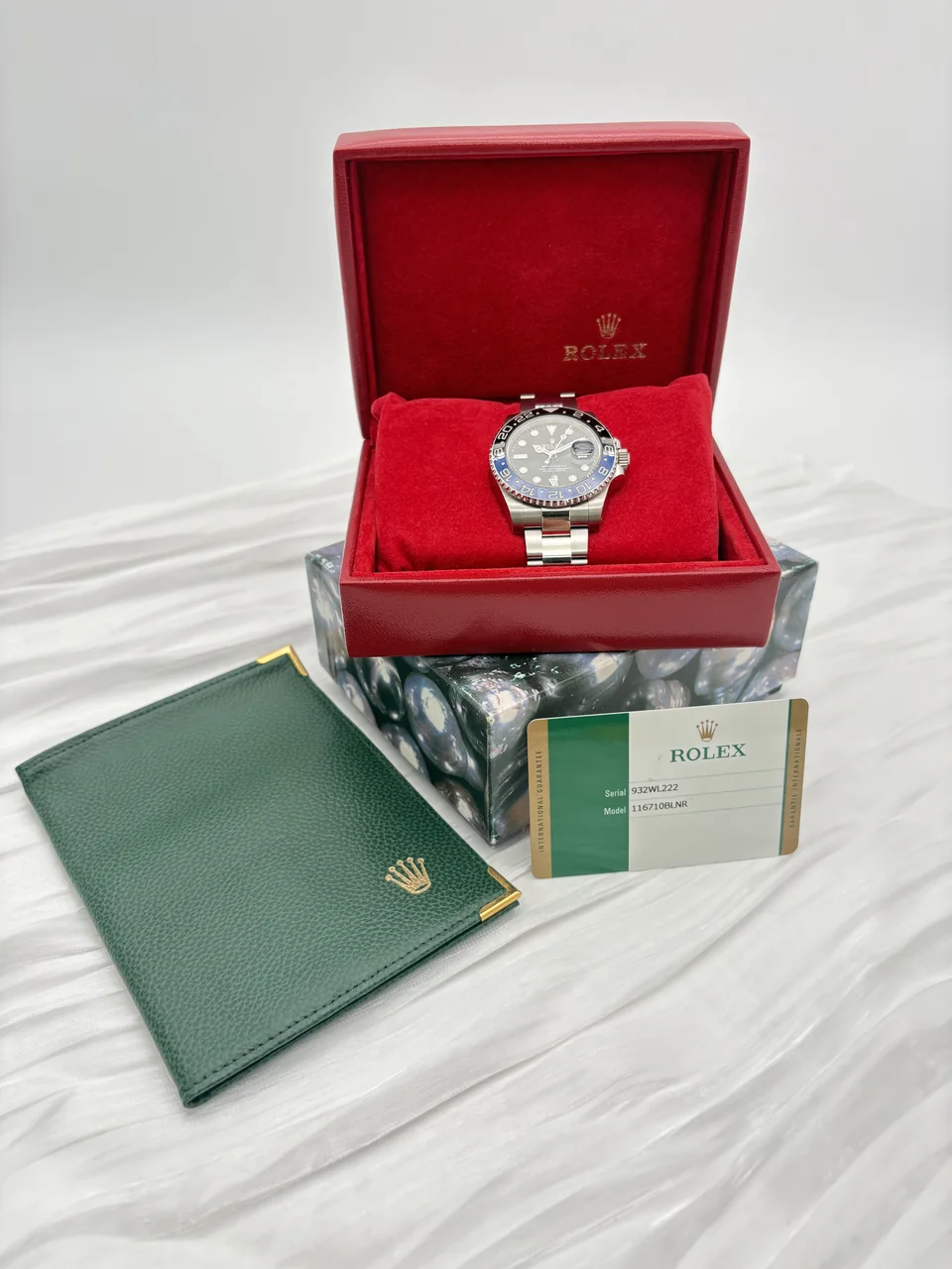 ROLEX GMT MASTER II BLACK DIAL OYSTER BRACELET (2017/07/30) NEW PARALLEL '116710BLNR 932WL222)
