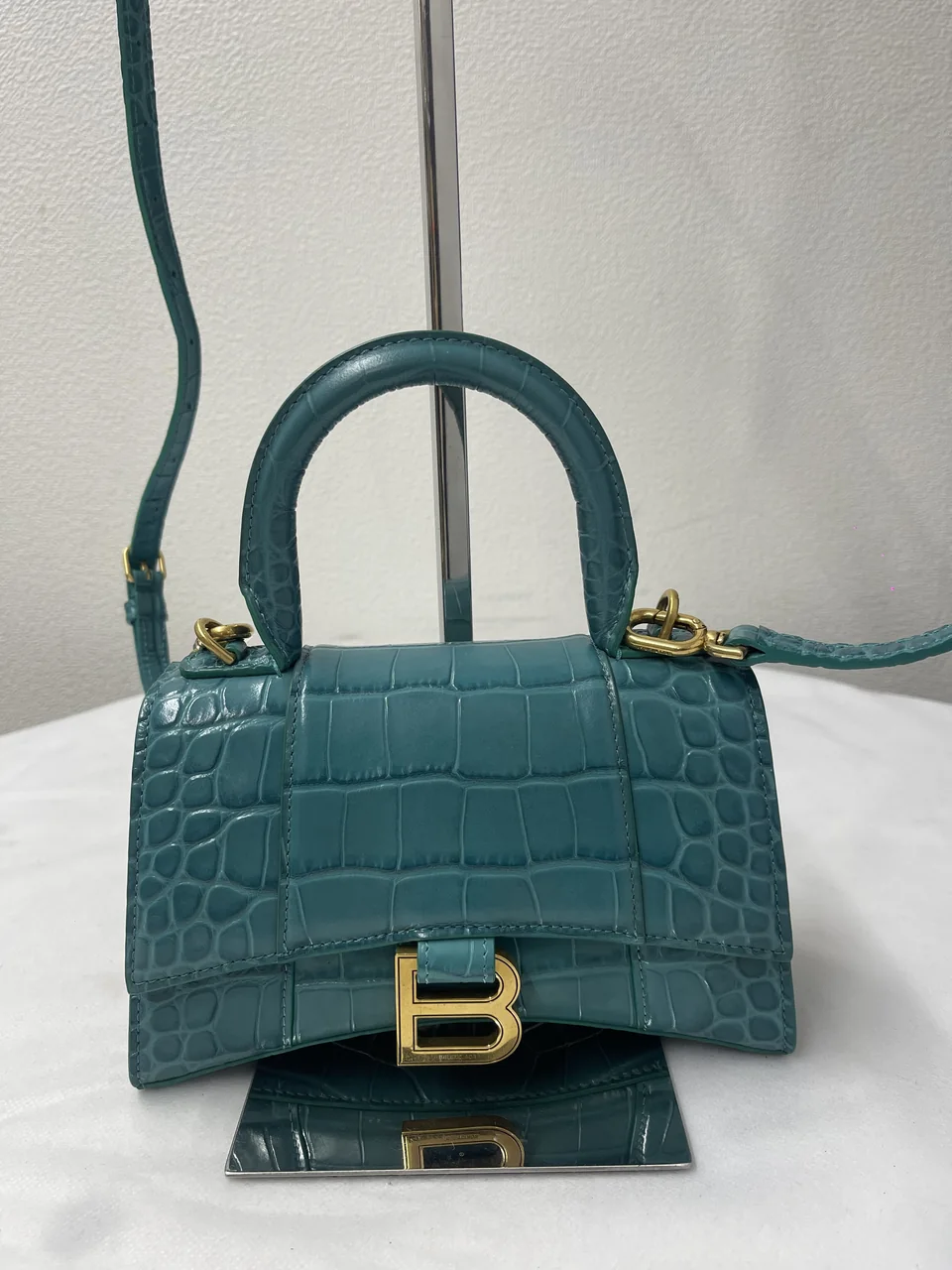 BALENCIAGA CROCO HOURGLASS