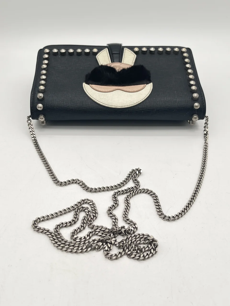 FENDI KARLITO KARL LAGERFELD SHOULDER BAG (BLACK) view 3