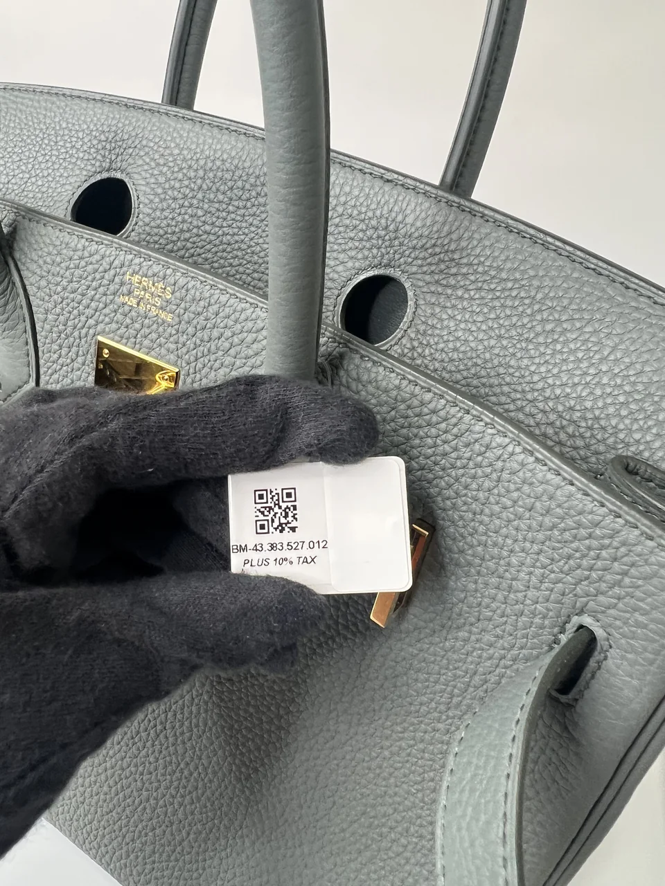 HERMES BIRKIN 30 (TOGO, VERT AMANDE, D STAMP) view 13