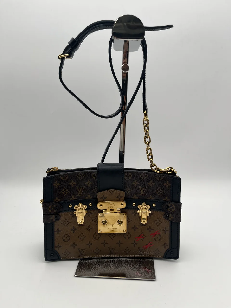 LV MONOGRAM REVERSE TRUNK CLUTCH view 12