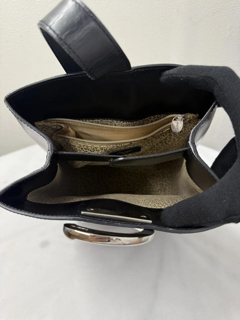 CARTIER SHOULDER BAG (BLACK) view 8