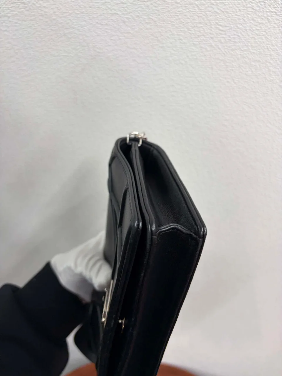 DIOR CHAIN SHOULDER BAG (BLACK) view 11