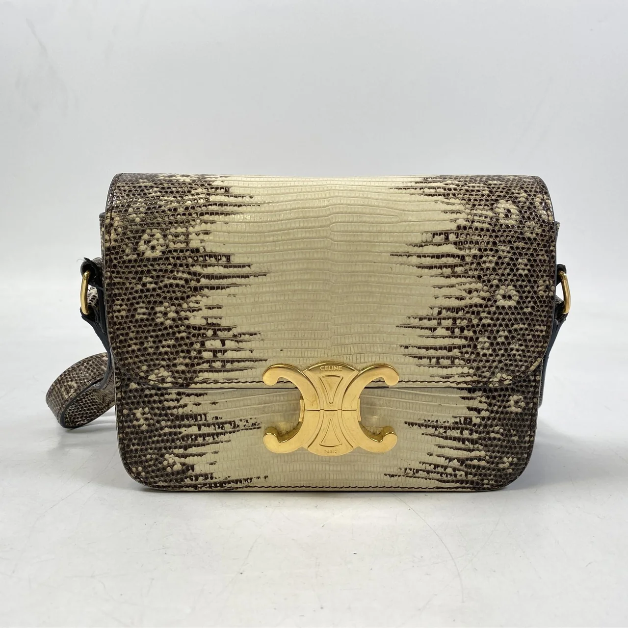 CELINE LIZARD TEEN TRIOMPHE SHOULDER BAG view 20