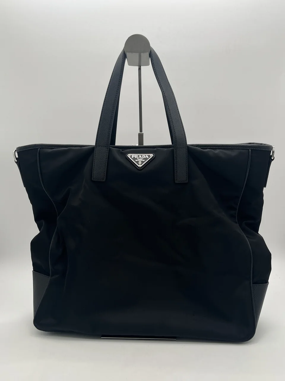PRADA TESSUTO TOTE BAG (BLACK)