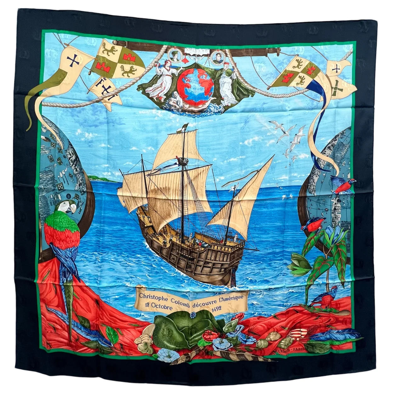 HERMES CHRISTOPHE COLOMBE SCARF