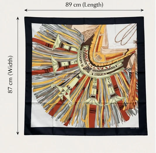 HERMES CUIRS DU DESERT SCARF view 3