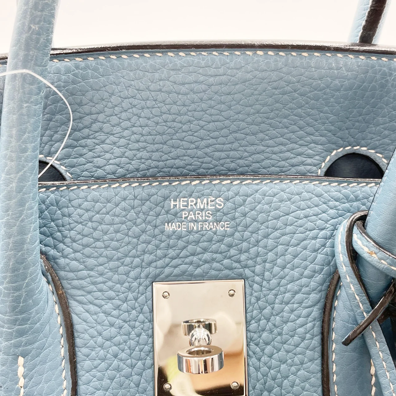 HERMES BIRKIN 35 (TAURILLON, BLUE JEAN, □I STAMP) view 11