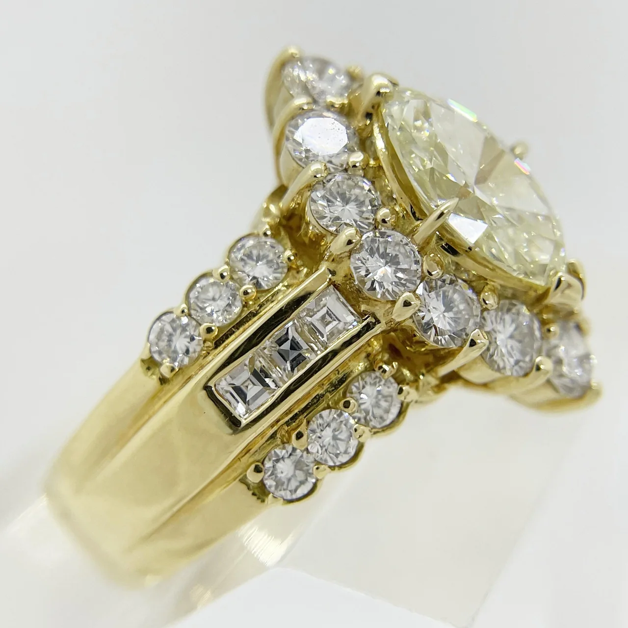 K18 DIAMOND RING D1.008CT (VLY-VS1) FD1.40CTS 12.3G hover