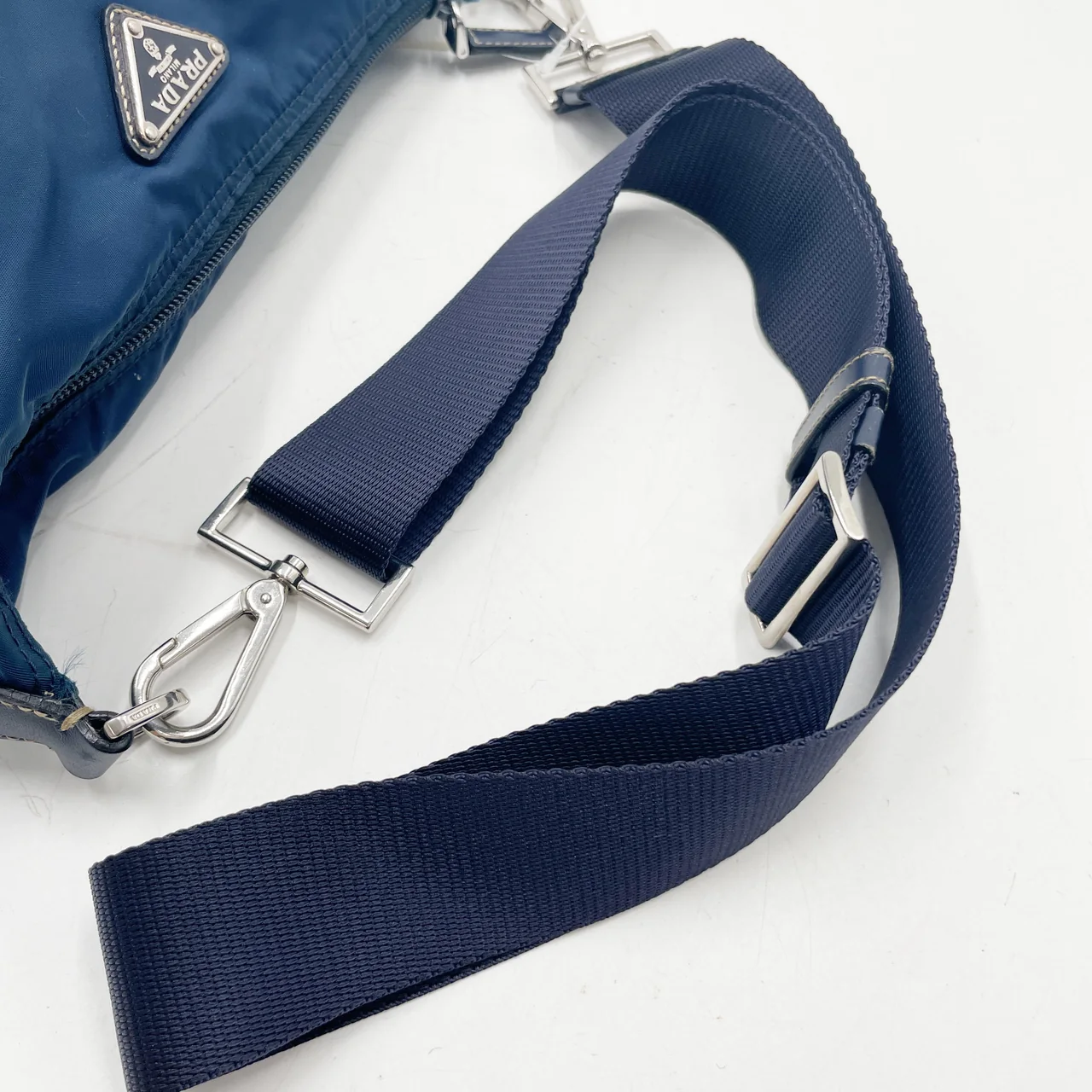 PRADA NYLON SHOULDER BAG (BLUE) view 6