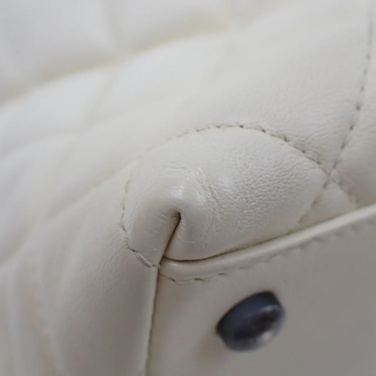CHANEL LAMB SKIN MATELASSE TWO-WAY BAG view 5